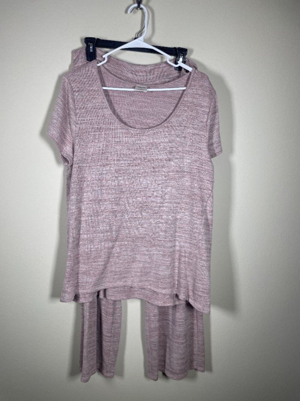 Soma Pajama Set Mauve Pink Sleepwear Top Sleep Pants Loungewear Women's L Pjs!